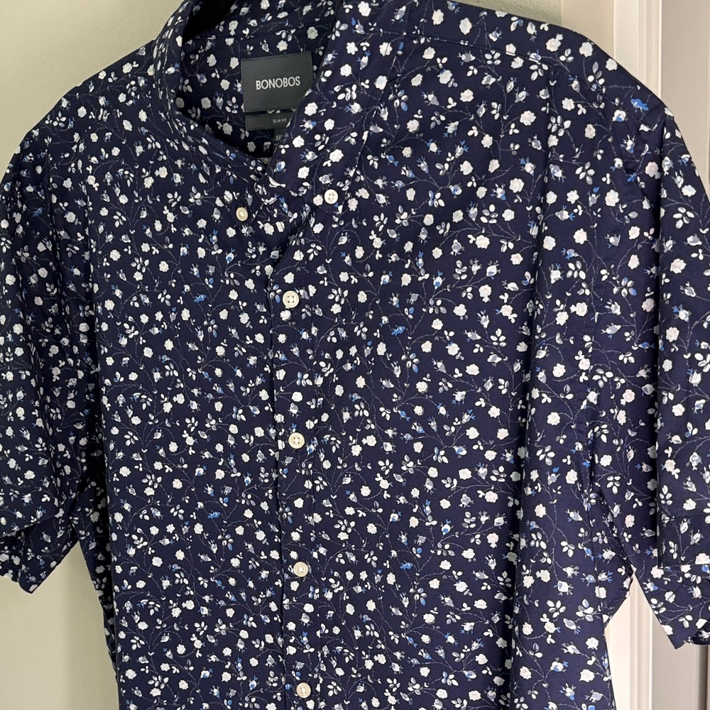 Bonobos Riviera Short Sleeve Shirt Slim Fit - Picture 4 of 6